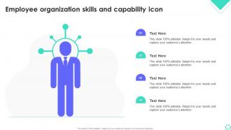 Employee Organization Skills And Capability Icon