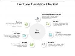 Employee orientation checklist ppt powerpoint presentation infographic template topics cpb