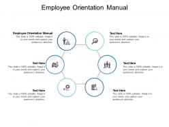 Employee orientation manual ppt powerpoint presentation professional slide portrait cpb
