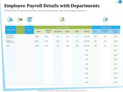 Employee payroll details with departments of leave ppt powerpoint presentation file sample
