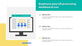 Employee Payroll Processing Dashboard Icon