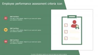 Employee Performance Assessment Criteria Icon