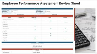 Employee performance assessment review sheet