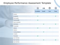 Employee performance assessment template coorperation creativity ppt powerpoint presentation summary model