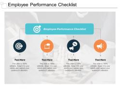 Employee performance checklist ppt powerpoint presentation slides file formats cpb