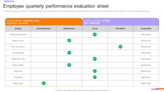 Employee Performance Evaluation And Advancement Complete Deck Images Analytical