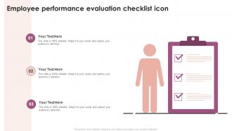 Employee Performance Evaluation Checklist Icon