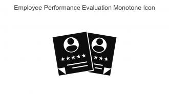 Employee Performance Evaluation Monotone Icon In Powerpoint Pptx Png And Editable Eps Format