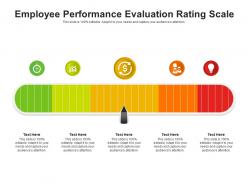 Employee performance evaluation rating scale infographic template