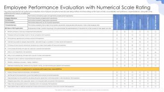 Employee Performance Evaluation With Numerical Scale Rating