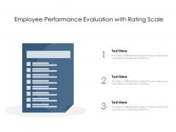Employee performance evaluation with rating scale