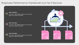 Employee Performance Framework Icon For IT Services