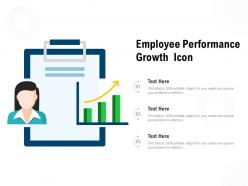 Employee performance growth icon