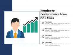Employee performance icon ppt slide