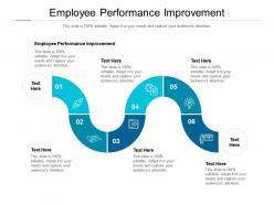 Employee performance improvement ppt powerpoint presentation portfolio ideas cpb