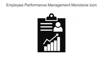 Employee Performance Management Monotone Icon In Powerpoint Pptx Png And Editable Eps Format