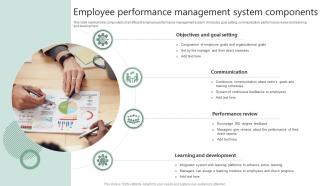 Employee Performance Management System Components