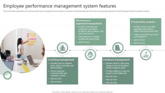 Employee Performance Management System Features