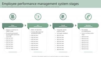 Employee Performance Management System Stages