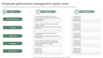 Employee Performance Management System Tools