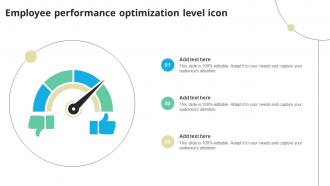 Employee Performance Optimization Level Icon