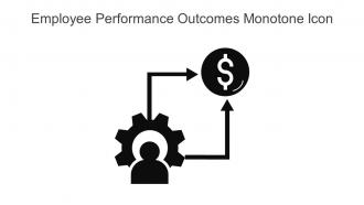Employee Performance Outcomes Monotone Icon In Powerpoint Pptx Png And Editable Eps Format