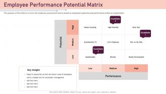 Employee performance potential matrix best employee award