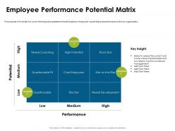 Employee performance potential matrix succession ppt powerpoint presentation styles objects