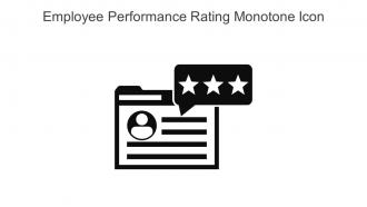 Employee Performance Rating Monotone Icon In Powerpoint Pptx Png And Editable Eps Format