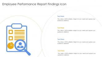 Employee Performance Report Findings Icon