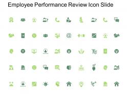 Employee performance review icon slide target l304 ppt powerpoint presentation pictures