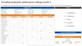 Employee Performance Review Process Step 4 Employee Performance Rating Criteria