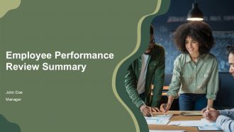 Employee Performance Review Summary PPT Designs AT