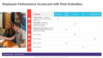 Employee Performance Scorecard With Final Evaluation Ppt File Professional