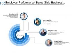 Employee performance status slide business administration