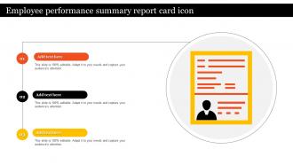 Employee Performance Summary Report Card Icon