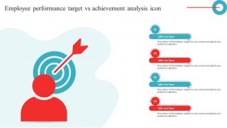 Employee Performance Target Vs Achievement Analysis Icon