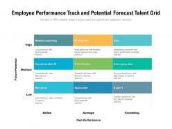 Employee Performance Track And Potential Forecast Talent Grid