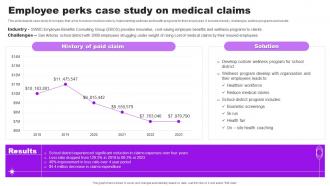 Employee Perks Case Study On Medical Claims