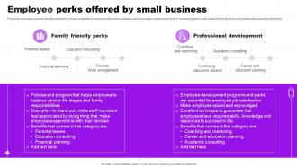 Employee Perks Offered By Small Business