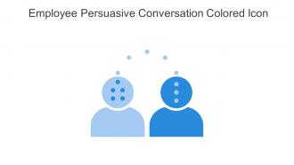 Employee Persuasive Conversation Colored Icon In Powerpoint Pptx Png And Editable Eps Format