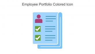 Employee Portfolio Colored Icon In Powerpoint Pptx Png And Editable Eps Format