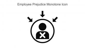 Employee Prejudice Monotone Icon In Powerpoint Pptx Png And Editable Eps Format