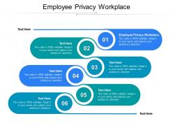 Employee privacy workplace ppt powerpoint presentation inspiration format cpb