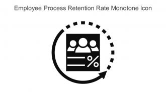 Employee Process Retention Rate Monotone Icon In Powerpoint Pptx Png And Editable Eps Format