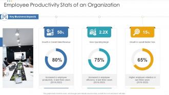 Employee productivity stats of an organization