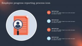 Employee Progress Reporting Process Icon