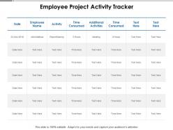 Employee Project Activity Tracker