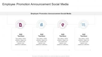 Employee Promotion Announcement Social Media In Powerpoint And Google Slides Cpb