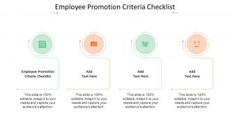 Employee Promotion Criteria Checklist In Powerpoint And Google Slides Cpb
